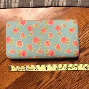 Cute padded floral fabric billfold